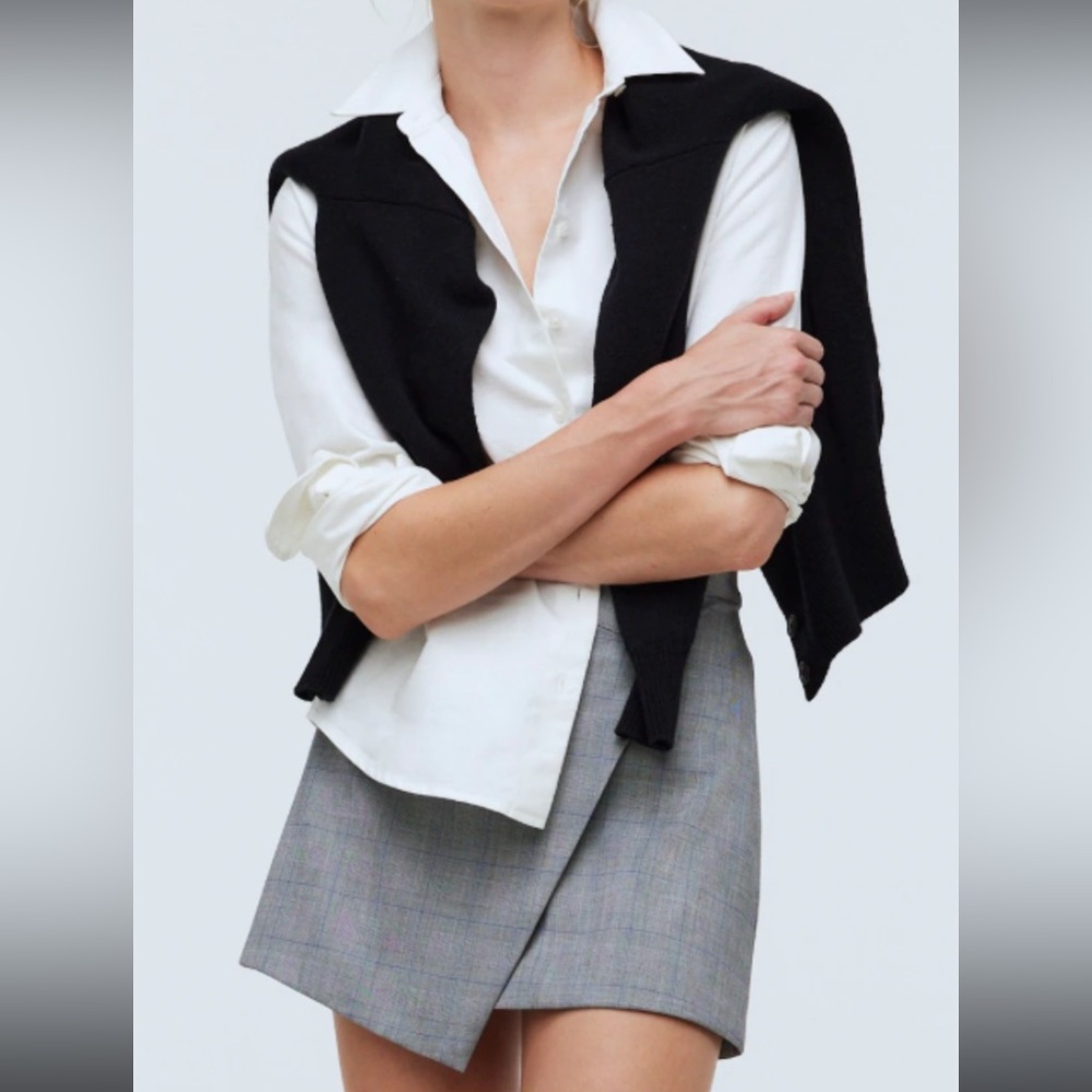 Madewell Wrap Front Mini Skirt